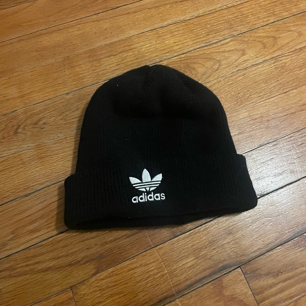 Knit black Adidas beanie